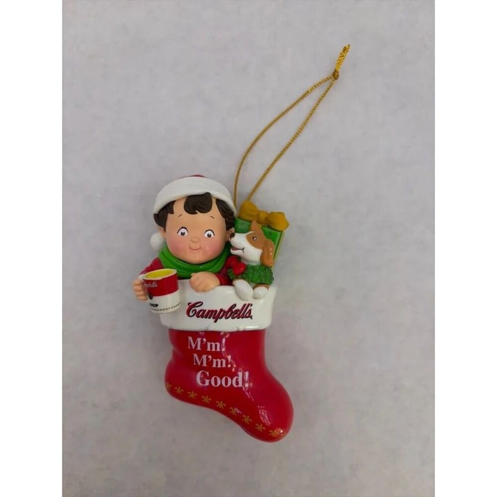 2001 Campbell's Soup Christmas Ornament M'm M'm Good